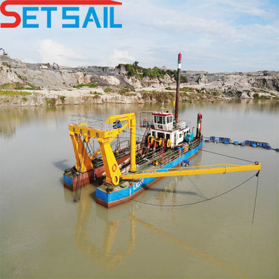 1500m3 Tagliatore di flusso d'acqua Scavatrice di aspirazione per progetto minerario in applicazioni marine