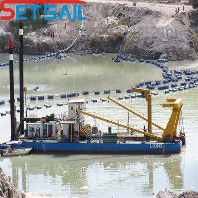 10 pollici Cutter Suction Sand Dredger doppia testa di taglio per l' elevata capacità di dragaggio della sabbia