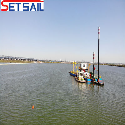 Flusso d'acqua 800m3 Motore diesel 8 pollici Tagliatore aspiratore di sabbia dragatore con Siemens PLC