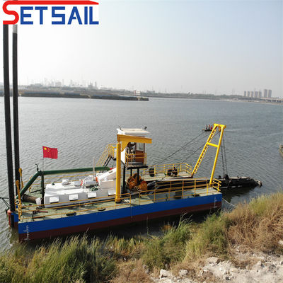 Flusso d'acqua 800m3 Motore diesel 8 pollici Tagliatore aspiratore di sabbia dragatore con Siemens PLC