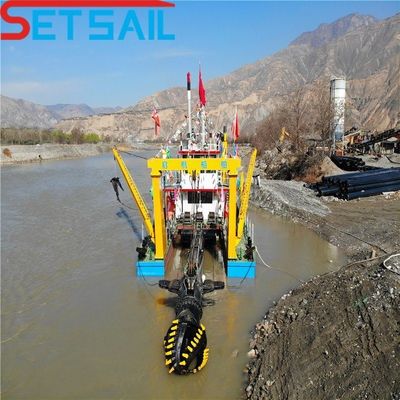 160m3-4000m3 Capacità Tagliatore a controllo idraulico Scavatrice ad aspirazione con pompa di sabbia sottomarina