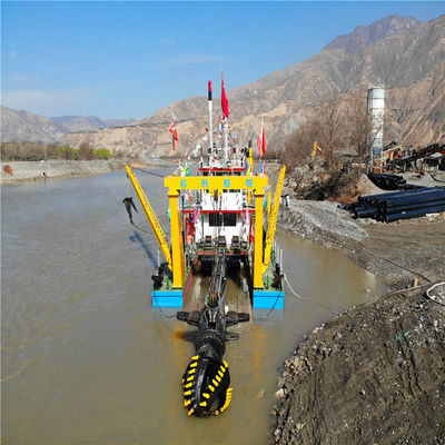 Dredger di sabbia a motore diesel personalizzato con distanza massima di scarico di 2 chilometri