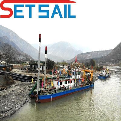 Dredger ad aspirazione automatico a motore diesel personalizzato con testa di taglio idraulica