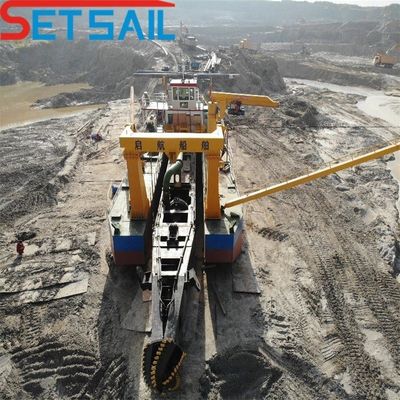 Weichai Diesel Engine 6 Inch Cutter Suction Sand Dredger per l'estrazione di sabbia pesante