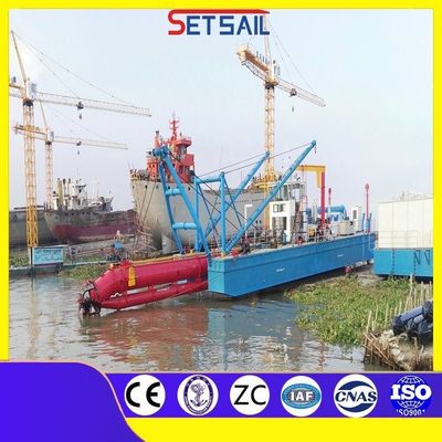 Siemens PLC 6 Inch Cutter Suction Dredger con 38kw Cutter Head Power e Hydrocyclone