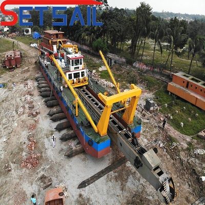 46 m lunghezza totale del fiume taglia sabbia dragaglio di aspirazione con idrociclo e stazione di rinforzo