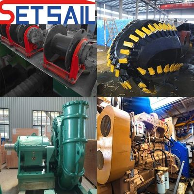 Scavatrice di aspirazione da 24 pollici con controllo idraulico e tubo di scarico di 500 mm di diametro