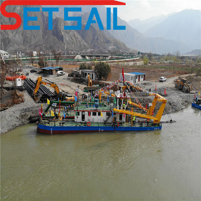 Dredger ad aspirazione a taglio personalizzabile con alta profondità di dragaggio e verricello idraulico