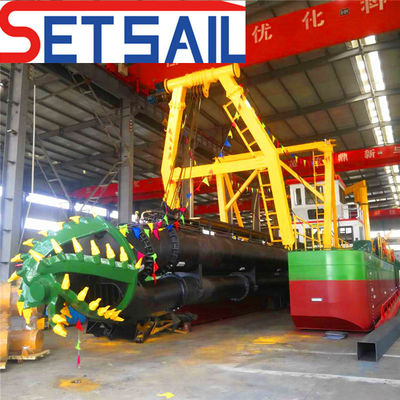 Dredger a aspirazione a taglio da 24 pollici con testa di taglio ad alta capacità 1100 m3/h ed efficienza