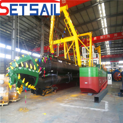 Flusso d'acqua da 28 pollici 7000m3 Taglia-aspirazione dragaglio con 160kn Swing Winch forza di trazione