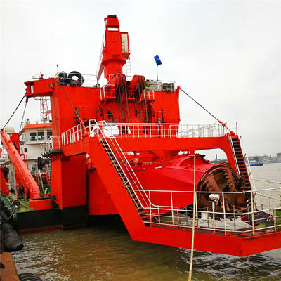 Dredger ad aspirazione con motore diesel Cummins e flusso d'acqua di 7000 m3