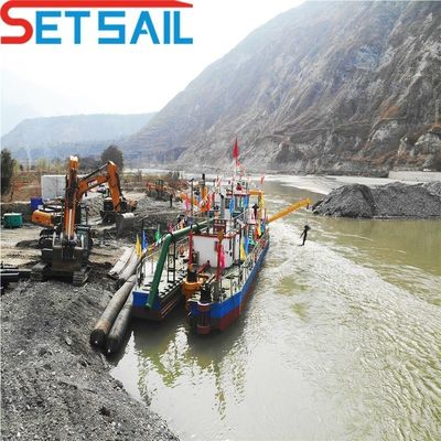 Rexroth Flusso idraulico di acqua 7000m3 Tagliatore aspiratore di sabbia per tipo di energia diesel
