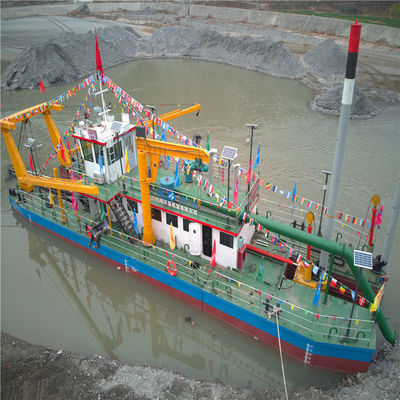 6000m3 Flusso d'acqua di pompa 26 pollici Motore diesel Valvola idraulica Scavatrice di sabbia fluviale con taglia