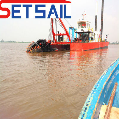 Idrociclone 26 pollici Diesel Potenza 6000m3 Dredger di flusso d'acqua con tagliatore e pompa di aspirazione