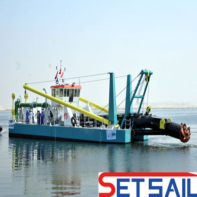 Tipo ciclone idrociclone QHCSD-185 Ancoraggio idraulico Boom 32inch Cutter Suction Dredger