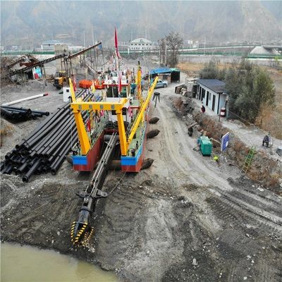 Scavatrice di aspirazione da 32 pollici con Cummins Harbour Generator 103kw e flusso d'acqua di 7500m3