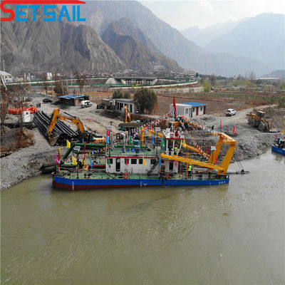 3900cm * 860cm * 200cm Package Cutter Suction Sand Dredging Ship con Anchor Boom
