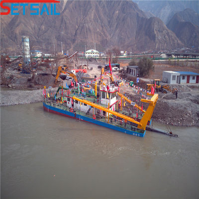3900cm * 860cm * 200cm Package Cutter Suction Sand Dredging Ship con Anchor Boom