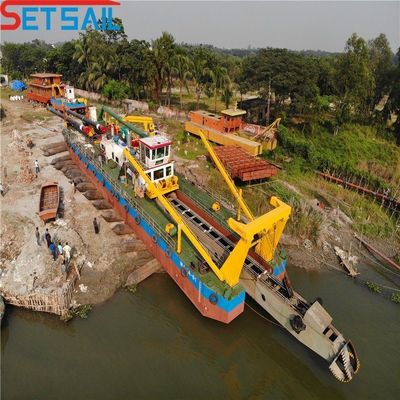 3900cm * 860cm * 200cm Package Cutter Suction Sand Dredging Ship con Anchor Boom