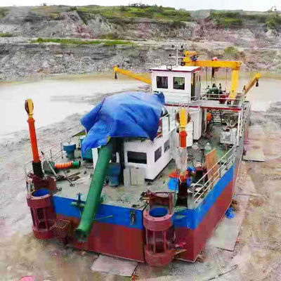 QHCSD-190 Siemens PLC Motore Diesel Cutter Suction Dredger per lavori di dragaggio di precisione