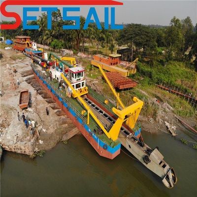 736kw motore ausiliare azionato da ciclone tipo 28 pollici Cutter Suction Sand Dredger per il fiume