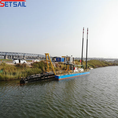 Dredger di aspirazione da 8 pollici per il dragaggio di sabbia fluviale e distanza massima di scarico