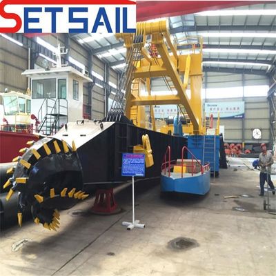 Motore diesel tipo Siemens PLC Cutter Suction Dredging Sand Machine per la sabbia fluviale