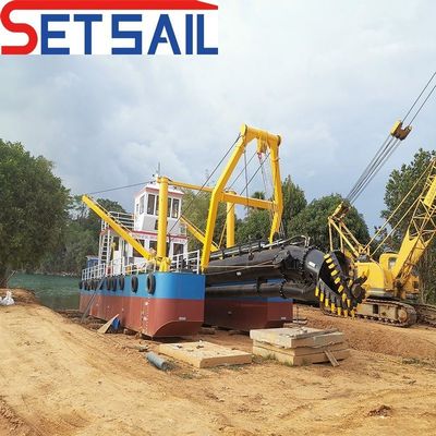 245000.000kg Peso lordo 24 pollici Cutter Suction Dredger con 2190kw di potenza del motore principale