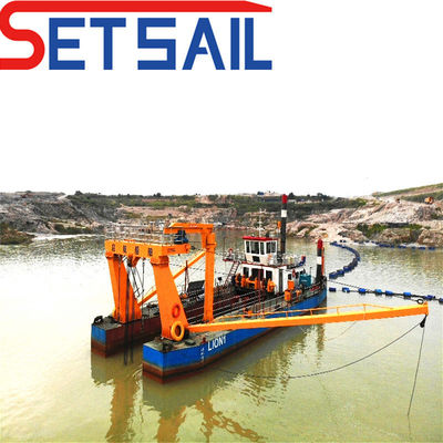 800 metri cubi all'ora Capacità di taglio Dredger per aspirazione di sabbia Peso totale 180 t