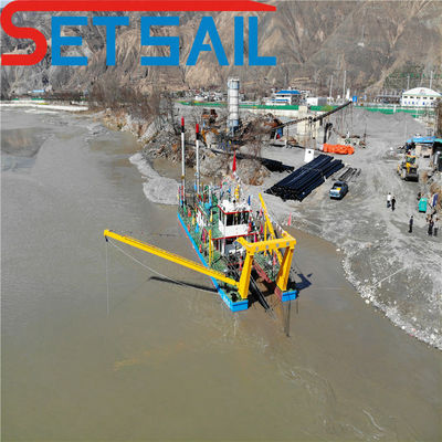 2400mm Cutter Suction Sand Dredger con Anchor Boom personalizzato per le vostre specifiche