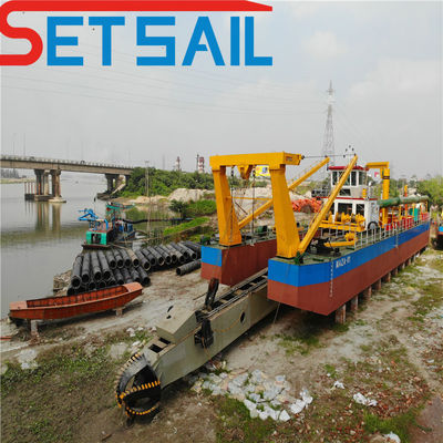2400mm Cutter Suction Sand Dredger con Anchor Boom personalizzato per le vostre specifiche