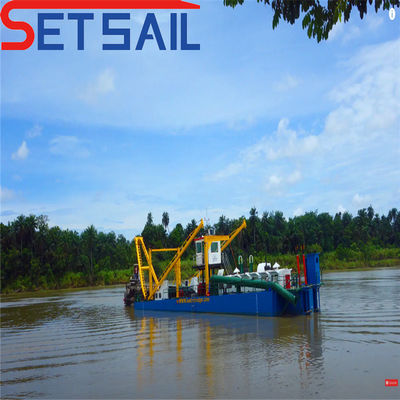 Dredger di sabbia a lungo fiume con testa di taglio idraulica Larghezza totale 10,2 m Profondità totale 2,7 m