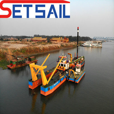 Dredger di sabbia per aspirazione resistente alla corrosione con lunghezza totale di 46 m