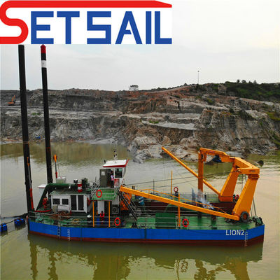 1500m Distanza di uscita 895kw Potenza del motore principale 20 pollici Tagliatore Aspirazione Dredger di sabbia fluviale