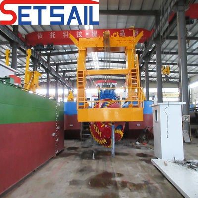 Dredging del fiume Dredger di sabbia da 24 pollici con capacità di 1100 metri cubi Dredging profondità 20m