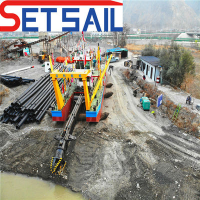 14/12 Inch Cutter Suction Dredger per l'estrazione della sabbia Dredger Cutter Head Potenza 50-260kw
