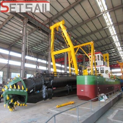 Sistema Siemens PLC 4000m3 Tagliatore di flusso d'acqua Scavatrice di aspirazione con pompa di fanghi tipo Wn500