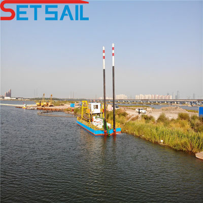 Distanza di uscita 1500m Tagliatore idraulico Dredger di aspirazione con 298kw di potenza del motore ausiliario