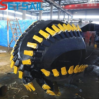 Distanza di uscita 1500m Tagliatore idraulico Dredger di aspirazione con 298kw di potenza del motore ausiliario