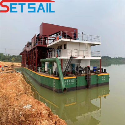 39 m Lunghezza totale 20 pollici Flusso d'acqua 5000 m3 Tagliatore Scavatrice con motore diesel