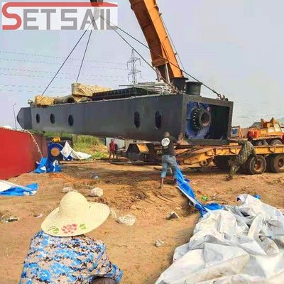 Dredger idraulico a motore diesel per le operazioni di dragaggio di sabbia fluviale e fango