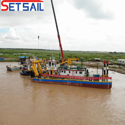 1500 m Distanza di scarico Dredger di sabbia con 3500 m3 di flusso d'acqua e pompa idraulica del fiume