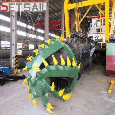 Dredger di aspirazione con motore diesel a taglio certificato CE per la massima efficienza e potenza