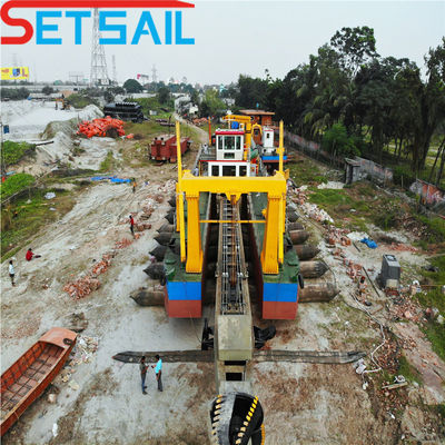 Dredger idraulico per sabbia personalizzato con motore diesel Caterpillar 180 tonnellate