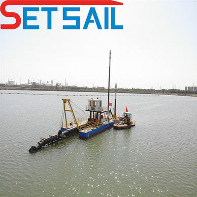 QHCST-30 River Mud Cutter Suction Dredge Dredger con motore diesel Total Lenth 17m-60m