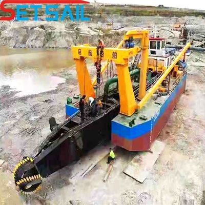 Peso totale 28-1000 t 12 pollici motore diesel tagliabagno per aspirazione per sabbia