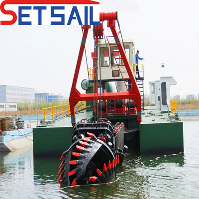 Servizio post-vendita a vita profondità di dragaggio 15m Dredger a motore diesel per flusso d'acqua 5000m3