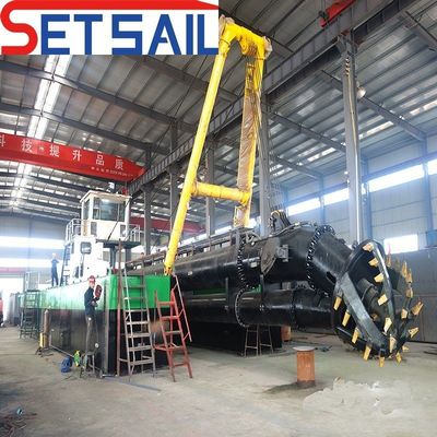 22 pollici motore Diesel Cutter aspiratore di sabbia dragatore con pompa costo di spedizione conveniente