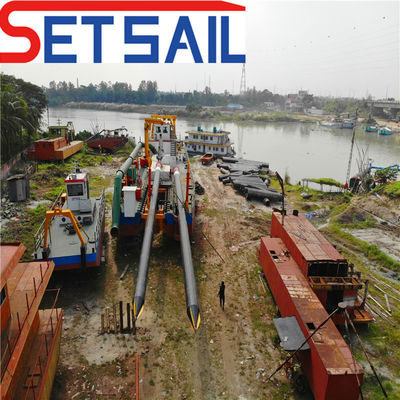 Sistema idraulico Rexroth 38m Lake Sand Dredger con motore diesel Cummins e testa di taglio