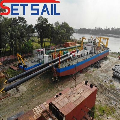Dredger di aspirazione multifunzione da 22 pollici per la dragatura della sabbia a motore diesel